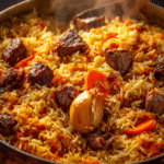 Golden One-Pot Beef Plov