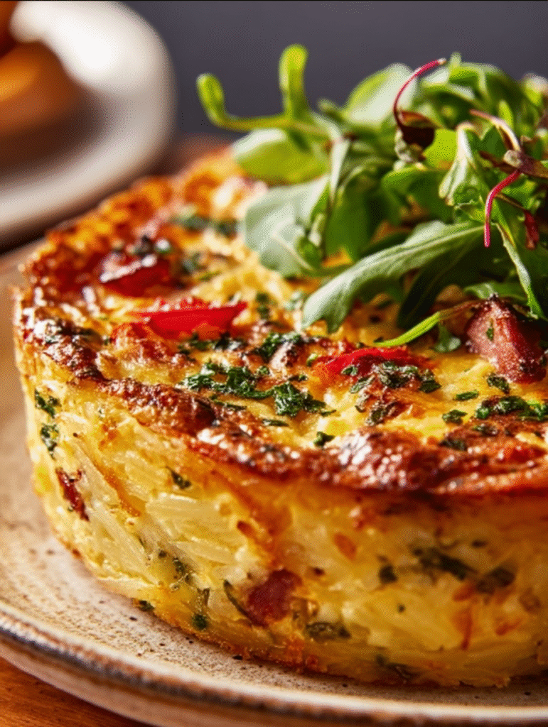 Golden Potato-Crust Brunch Quiche