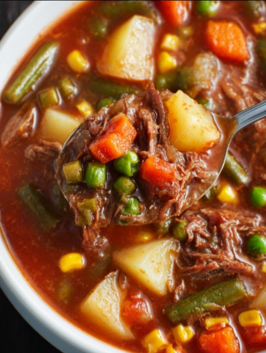 Mom’s Classic Vegetable Beef Comfort Soup