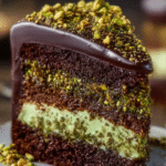 Royal Dubai Chocolate Pistachio Layer Cake