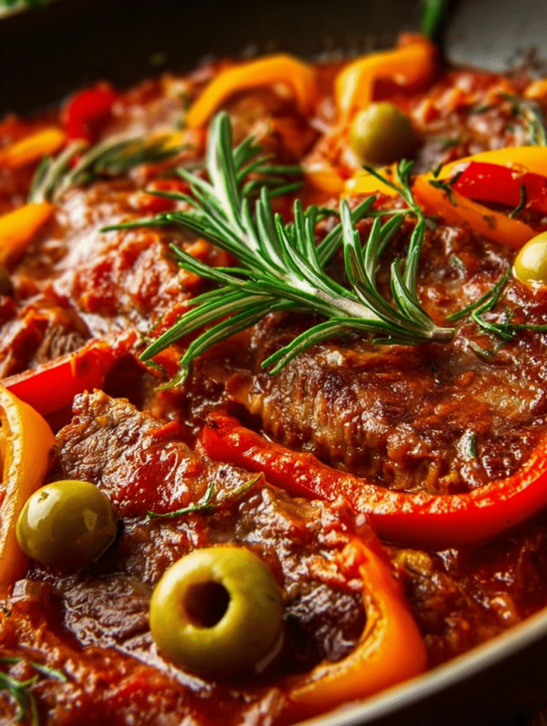 Rustic Italian Steak Pizzaiola