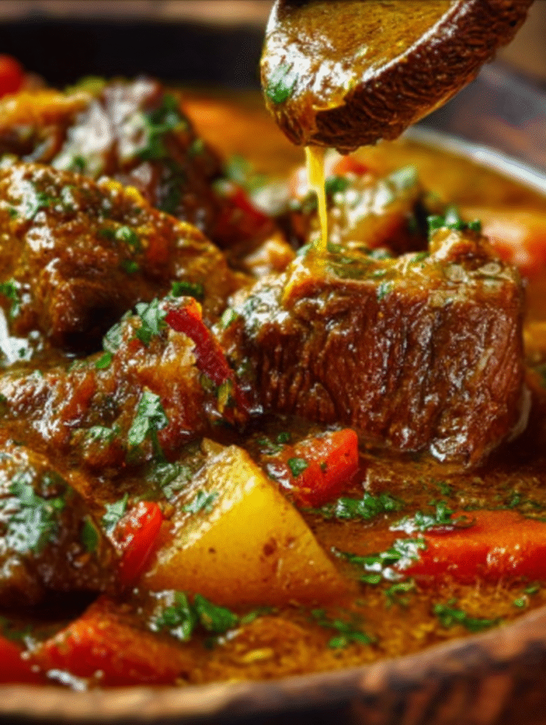 Slow-Braised Caribbean Lamb Stew (Fragrant Island Curry)
