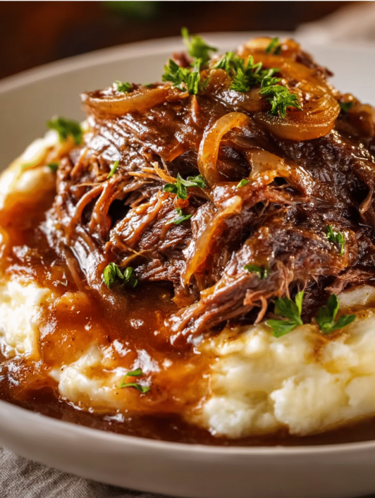 Slow Cooker French Onion Pot Roast
