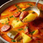 Spanish Potato & Chorizo Soup (Smoky Rustic Comfort)