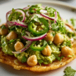Spicy Chickpea Avocado Tostadas
