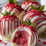 Strawberry Velvet Cheesecake Truffle Bites