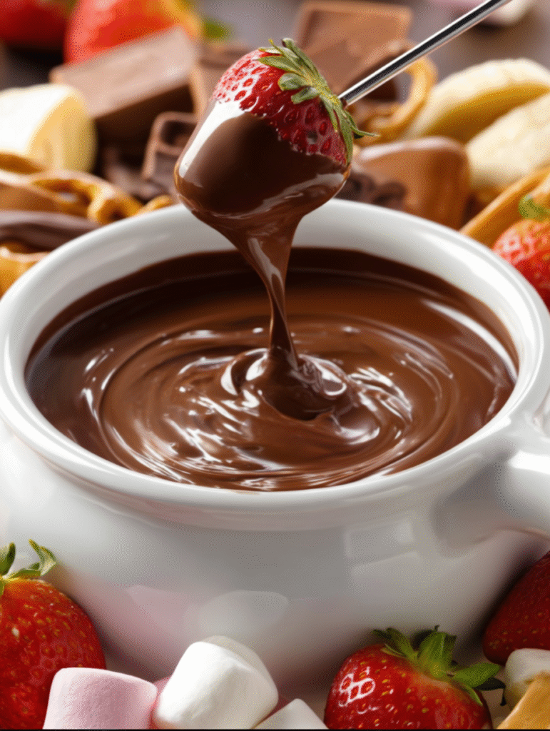 Velvety Classic Chocolate Fondue (Crowd-Gathering Favorite)
