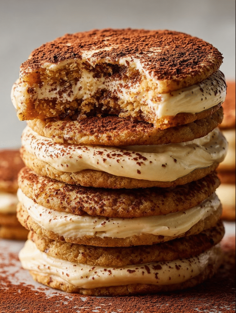 Velvety Espresso Cloud Tiramisu Cookies