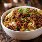 Fiery Low-Carb Mongolian Beef & Cabbage Skillet