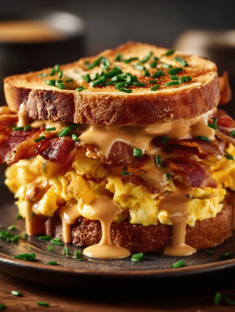 Smoky Chipotle Bacon Breakfast Stack