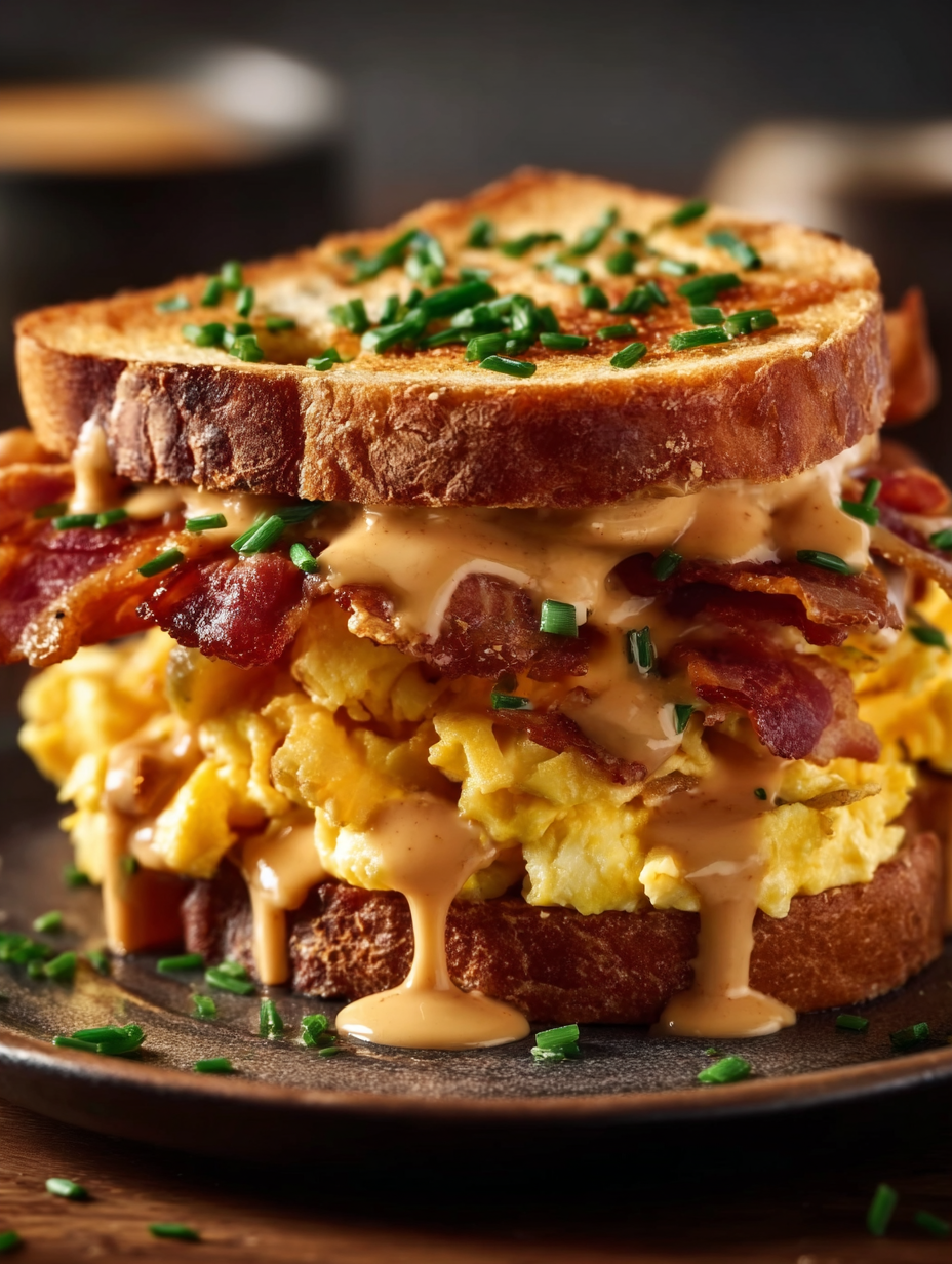 Smoky Chipotle Bacon Breakfast Stack