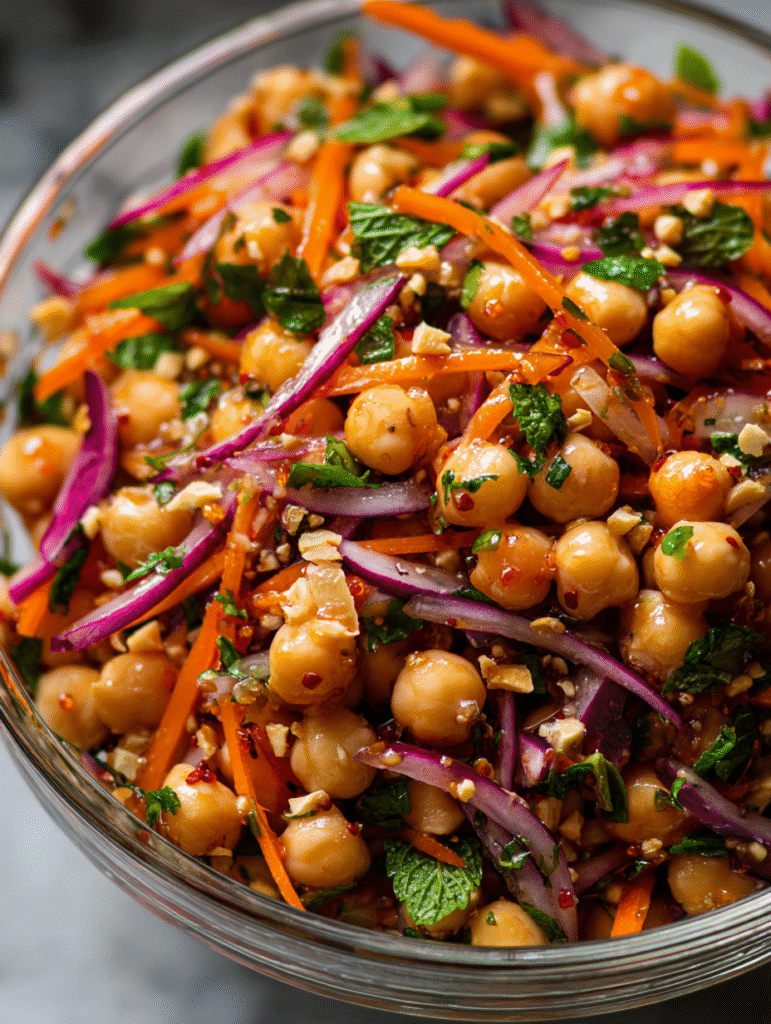 Zesty Crunch Thai Chickpea Power Salad